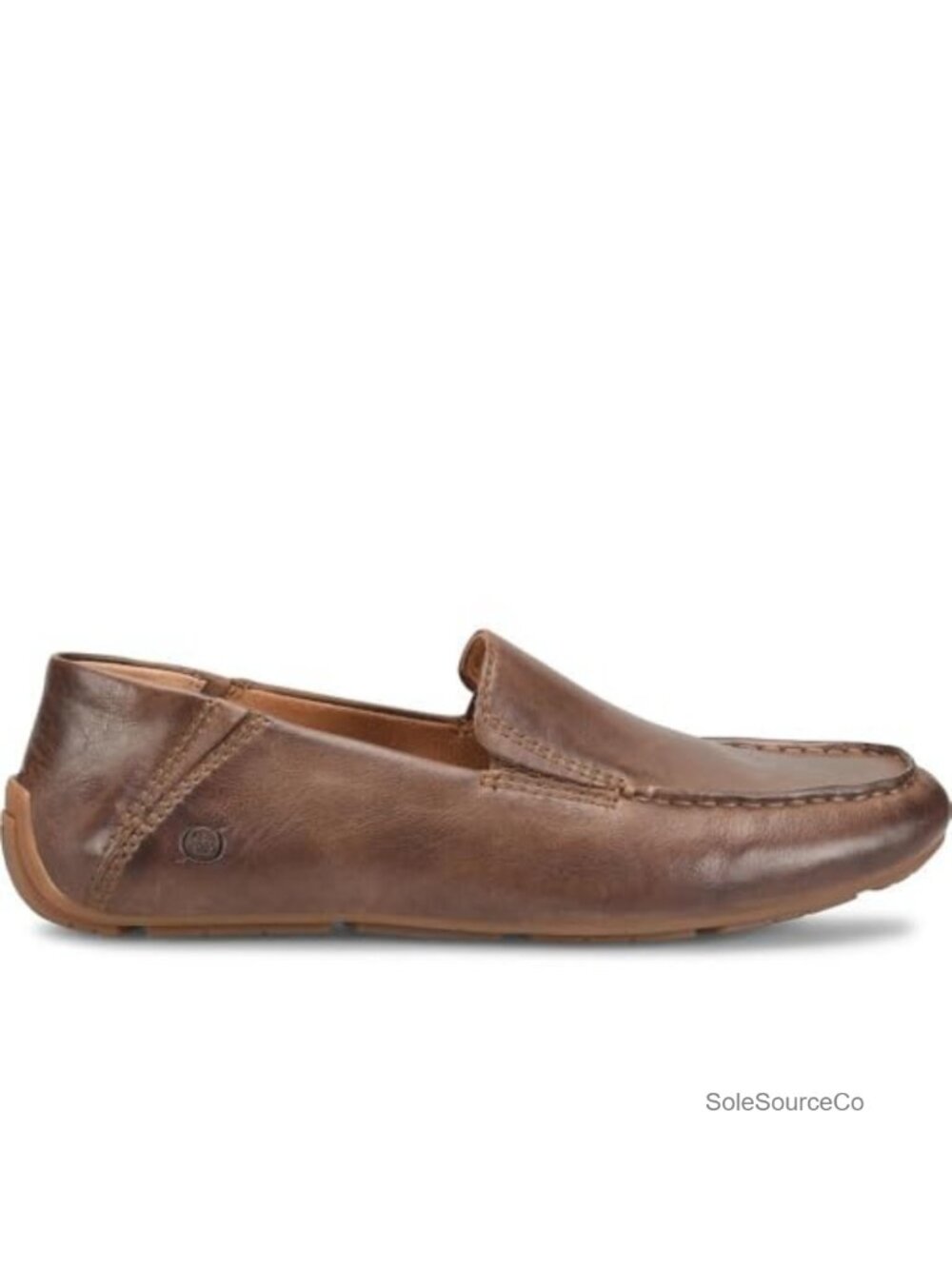 Italian Leather Slip-On Loafers Lightweight Casual Men's Shoes
